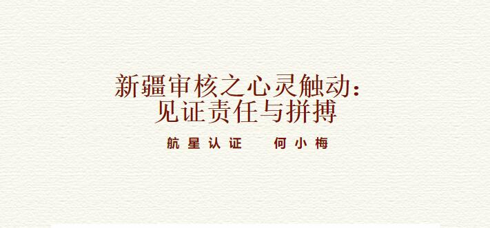 新疆審核之心靈觸動(dòng)：見證責(zé)任與拼搏